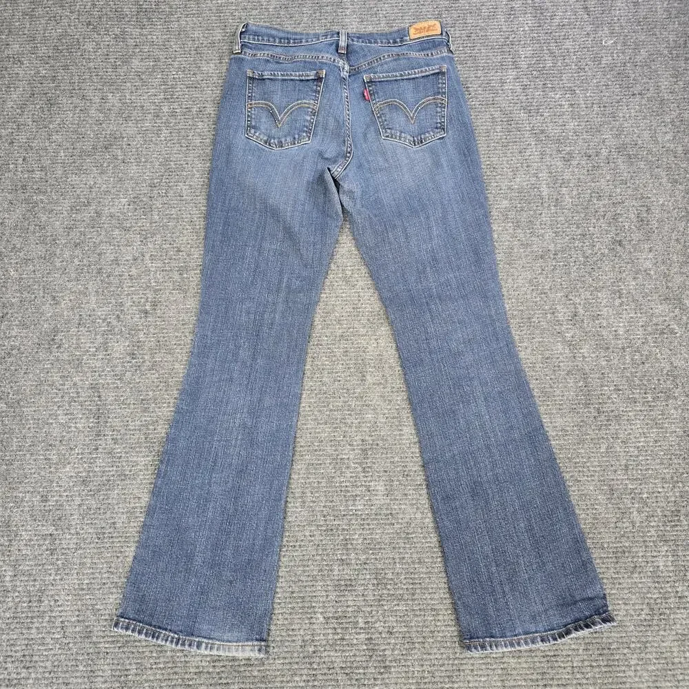 Levi’s 515 Boot Cut Jeans Womens 6M 29x31 Blue Stretch Denim Mid Rise